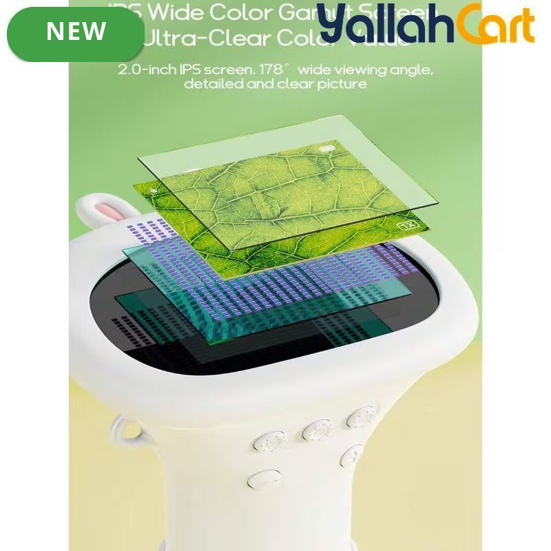Portable Digital Microscope for Kids – 2-Inch IPS Screen & Anti-Slip Silicone Case