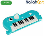 Multicolor Elephant Electronic Keyboard for Kids – 25 Demo Songs Musical Piano Toy with Light Effects