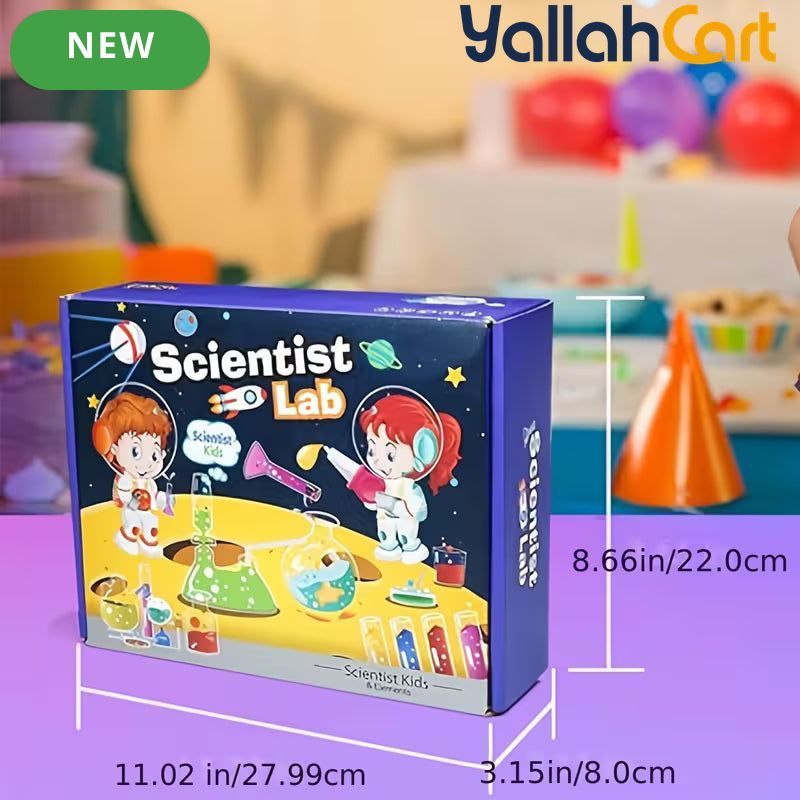 Multicolor 72+ Piece Science Lab Experiment Kit – Educational Science Toys & Learning Games for Kids Ages 8+