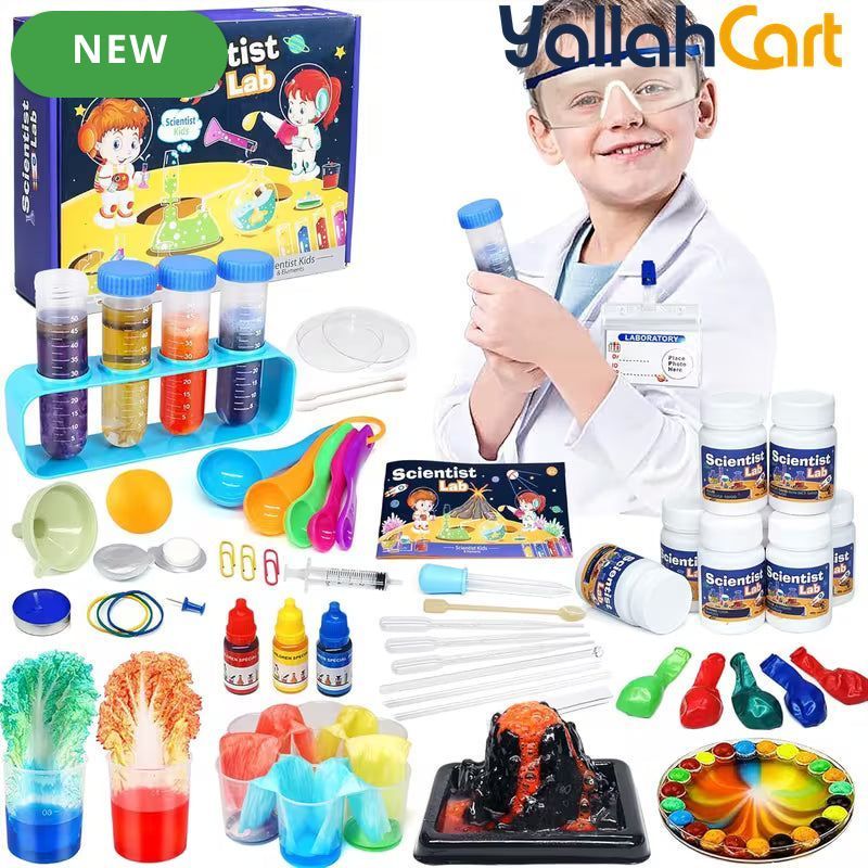 Multicolor 72+ Piece Science Lab Experiment Kit – Educational Science Toys & Learning Games for Kids Ages 8+