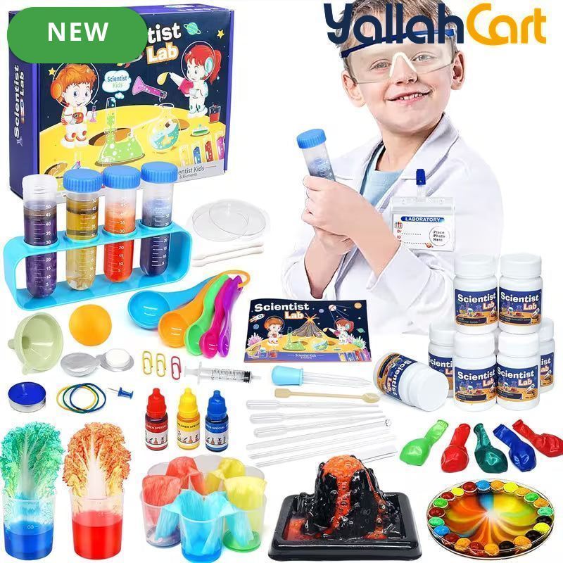Multicolor 72+ Piece Science Lab Experiment Kit – Educational Science Toys & Learning Games for Kids Ages 8+