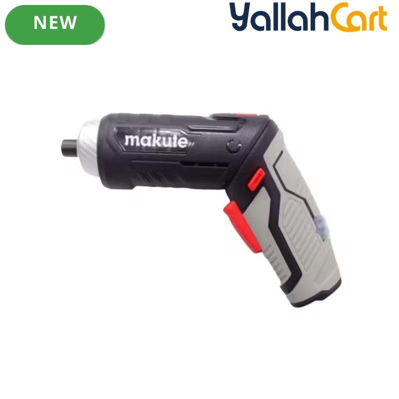 Makute CD223 Cordless Electric Screwdriver (Black) – 3.7V 1500mAh Rechargeable 2-Position Handle Tool Set with 10 Bits & Case
