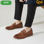 Pack Platinum Collection Men's Wedding & Office Oxford Shoes - Light Brown, Formal Business Casual Dress Shoes, Comfortable All-Day Wear Versatile Flat Shoes
