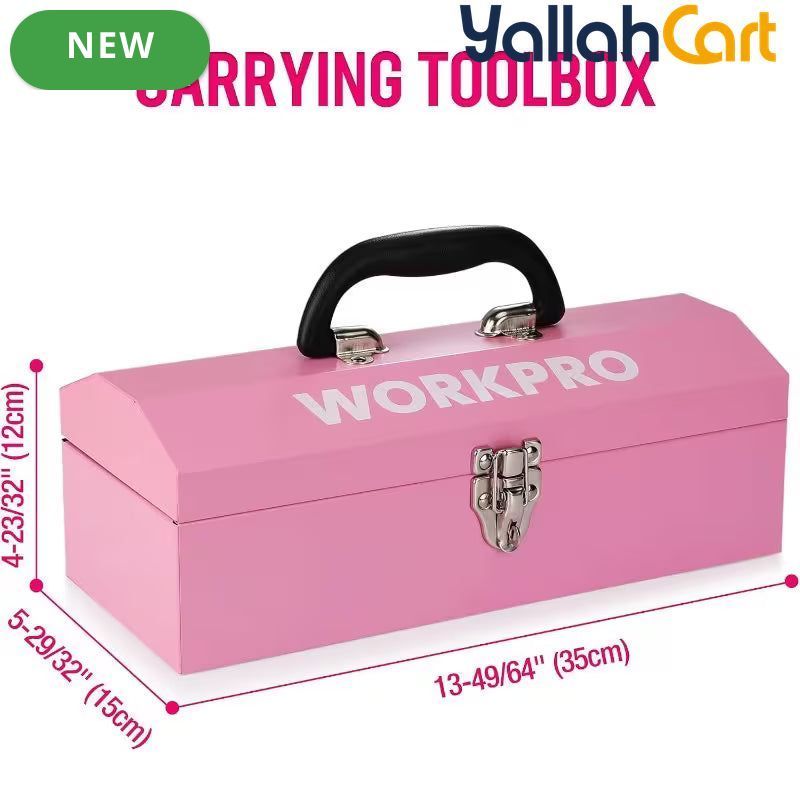 73-Piece Pink Tool Kit with 3.7V Cordless Screwdriver (Pink) – Portable Storage Box & Essential Home Repair Accessories
