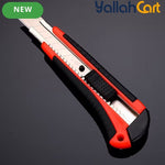 MOMENT 3-in-1 Utility Knife (Red/Black) – 18mm Stainless Steel Thickened Cutting Tool with Retractable Handle