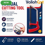 6-Inch Mini Hacksaw Frame (Red & Silver) – Compact Hand Saw with Blade for PVC, Plastic, Metal Sheet & DIY Crafts
