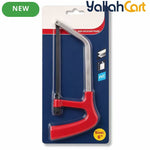 6-Inch Mini Hacksaw Frame (Red & Silver) – Compact Hand Saw with Blade for PVC, Plastic, Metal Sheet & DIY Crafts