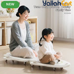 Kids Balance Board Scooter - White Sensory Training Equipment, Indoor & Outdoor Physical Fitness Skateboard, Connectable Group Play Ride-On Toy, Parent-Child Interactive Activity for Boys & Girls