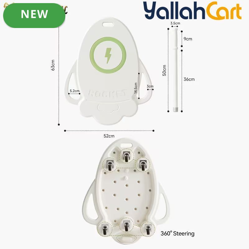 Kids Balance Board Scooter - White Sensory Training Equipment, Indoor & Outdoor Physical Fitness Skateboard, Connectable Group Play Ride-On Toy, Parent-Child Interactive Activity for Boys & Girls
