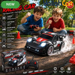 Drift Racing Car RC Toy - Multicolor Remote Control Stunt Racing Car with Follow Mode, Escape Mode & LED Lights, Interactive Drift Car for Kids, Indoor & Outdoor Play
