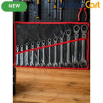 12pcs Reversible Wrench Set - Silver, 8MM-19MM Compound Wrench Set, Aluminum Alloy Hand Tool Set, Reversible Double-Ended Wrenches, Multi-Size Mechanical Repair Tools for Home, Workshop & Automotive Use