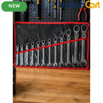 12pcs Reversible Wrench Set - Silver, 8MM-19MM Compound Wrench Set, Aluminum Alloy Hand Tool Set, Reversible Double-Ended Wrenches, Multi-Size Mechanical Repair Tools for Home, Workshop & Automotive Use