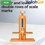 Cabinet Door Installation Tool - Silver & Orange, Upgraded Height Version, Detachable Base, Adjustable Cabinet Positioning Tool, Aluminum Alloy Installation Aid, Includes 3 Drill Bits, Carpentry & Home Renovation Tool