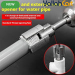 Pipe Thread Cutting Tool - Gray, Electric Drill Compatible PVC Pipe Threader Kit, 1/2" & 3/4" Pipe Thread Maker, Dual Internal & External Threading Tool for PPR, PVC & MPP Garden Water Pipes