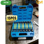 14pcs 1/2-Inch Deep Socket Set - Extended Length, 6-Point Heavy-Duty Sockets, Long Socket Tool Kit with Storage Case, Automotive Tire Repair Tools for Electric Drill, Pneumatic Wrench & Manual Wrench