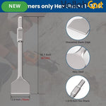 Heavy Duty Hex Shank Masonry Chisel - Silver, 10.16cm Thin Scraper, Alloy Steel Demolition Chisel, Concrete Crusher Tool, Hex Shank Hammer Drill Bit for Construction & Demolition