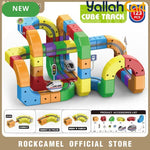 123pcs Electric Train Tracks Set - Mixed-Color Flexible Non-Magnetic Tracks, Anti-Gravity Race Track Building Toy, 3D STEM Educational Assembly Toy, Creative Train Track Set for Boys & Girls