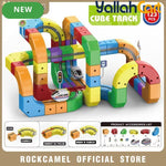 123pcs Electric Train Tracks Set - Mixed-Color Flexible Non-Magnetic Tracks, Anti-Gravity Race Track Building Toy, 3D STEM Educational Assembly Toy, Creative Train Track Set for Boys & Girls