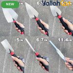 6pcs Masonry Hand Tool Set - Black, Brick Trowel, Pointing Trowels, Margin Trowel, Tuck Pointing Trowel & Convex Brick Jointer, Carbon Steel Concrete Tools for Brick, Stone, Tile & DIY