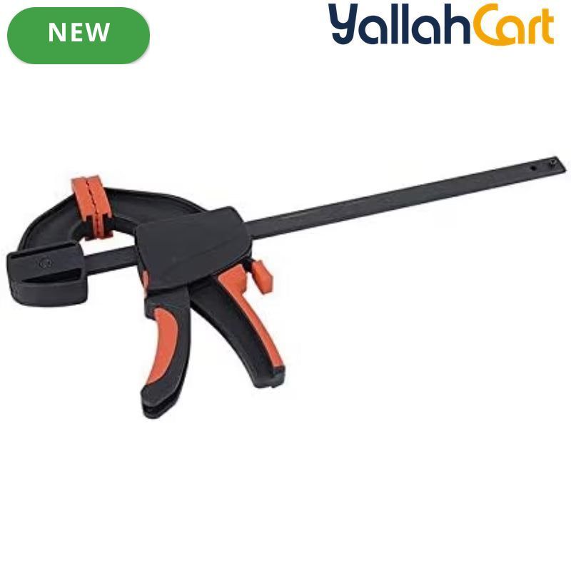 30.48cm Clamp/Spreader Set - Orange/Black, Single-Hand Quick Clamp, Soft Non-Slip Grip, Steel Clamping Tool, Adjustable Clamp/Spreader for Crafts, Woodworking & DIYa