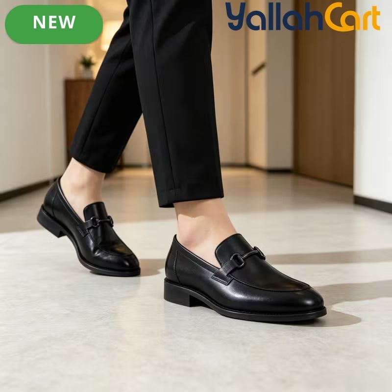 Men's Classic British Style Formal Oxford Shoes – Light Brown & Black