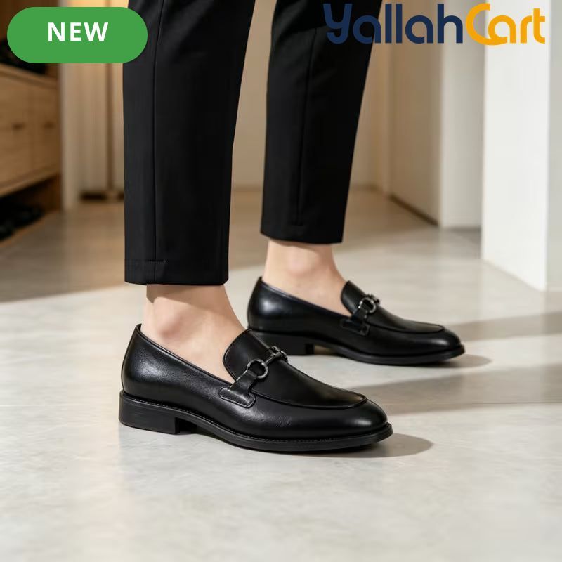 Men's Classic British Style Formal Oxford Shoes – Light Brown & Black