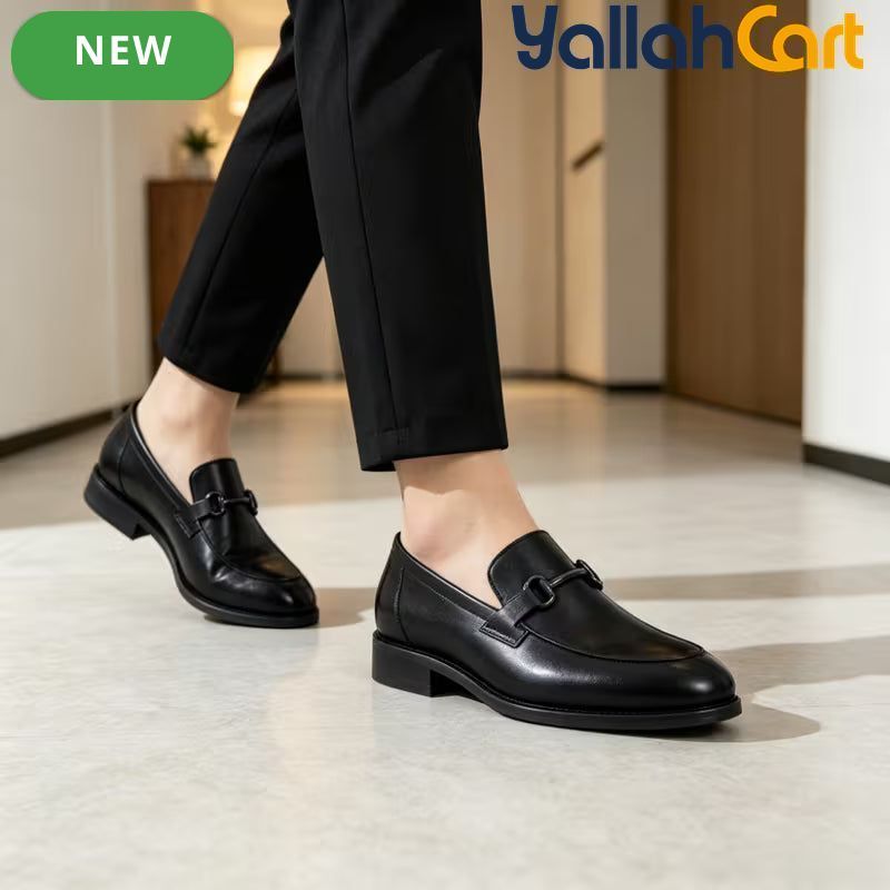 Men's Classic British Style Formal Oxford Shoes – Light Brown & Black