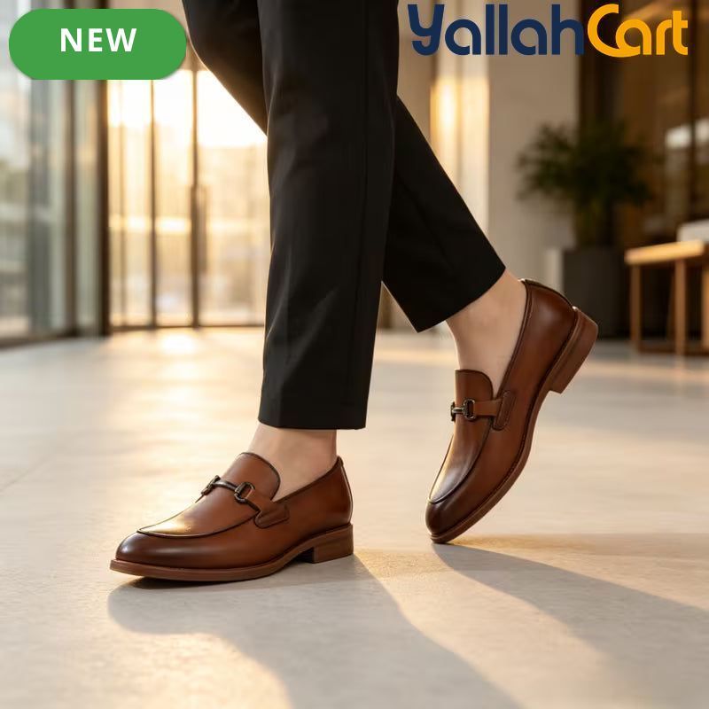 Men's Classic British Style Formal Oxford Shoes – Light Brown & Black