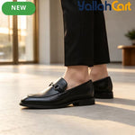 Men's Classic British Style Formal Oxford Shoes – Light Brown & Black