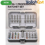 34pcs Magnetic Screwdriver Set - Aluminum Alloy, Multi-Functional Precision Repair Kit with Detachable Handle, Portable Hand Tool Set for Furniture, Computer, Bicycle, Electronics & Home Repairs