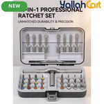 34pcs Magnetic Screwdriver Set - Aluminum Alloy, Multi-Functional Precision Repair Kit with Detachable Handle, Portable Hand Tool Set for Furniture, Computer, Bicycle, Electronics & Home Repairs