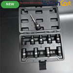 9pcs Socket Adapter Set - 1/2 Inch Drive, M6-M24 Electrical Switch Adapters, 9-Piece Tapered Sleeve Set, Compatible with Impact Drill, Industrial Tools, Durable & Practical Socket Accessories