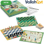 Box of 20 Classic Games - Multicolor Family Board Game Set, Variety Pack of Traditional Tabletop Games, Fun Strategy & Skill Games for Kids & Adults, Game Night Entertainment Collection