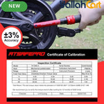 61pcs 1/4" Torque Wrench Set - Default, 1-25Nm Torque Range, 40 Bits, 10cm Extension Bar, 1/4"-3/8" Adapter & Screwdriver, ±3% Accuracy, Hand Tool Kit for Bicycles, Motorcycles & Household Use