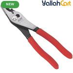 Heavy Duty Sliding Joint Pliers - Silver & Red, 20.32cm 8-Inch Carbon Steel Adjustable Groove Joint Pliers, Strong Grip Automotive & Workshop Hand Tool