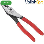 Heavy Duty Sliding Joint Pliers - Silver & Red, 20.32cm 8-Inch Carbon Steel Adjustable Groove Joint Pliers, Strong Grip Automotive & Workshop Hand Tool
