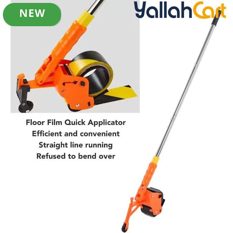 Ground Tape Applicator - Default Color, Manual Tape Marking Machine, 60mm/2.4in Applicable Tape Width, PVC PE EVA Film Floor Marking Tool, Handheld Tape Application Machine