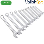 11P Wrench Set ACK-274008 - Carbon Steel Hand Tool Set, Hydraulic Operation, Non-Electric Wrench Kit, Durable Mechanical Repair Tools for Home, Workshop & Automotive Use
