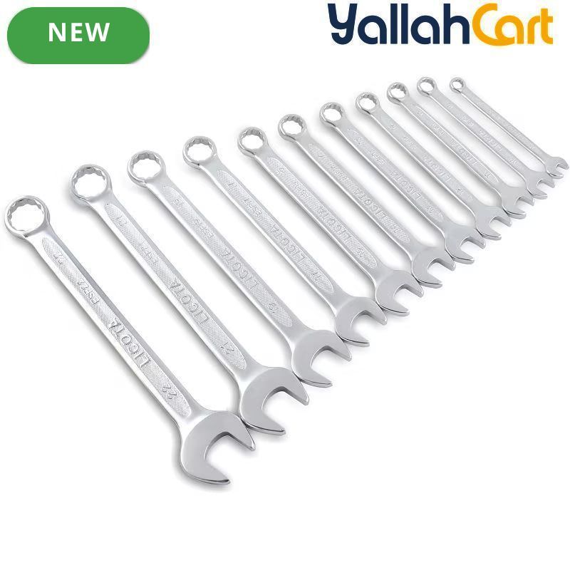 11P Wrench Set ACK-274008 - Carbon Steel Hand Tool Set, Hydraulic Operation, Non-Electric Wrench Kit, Durable Mechanical Repair Tools for Home, Workshop & Automotive Use