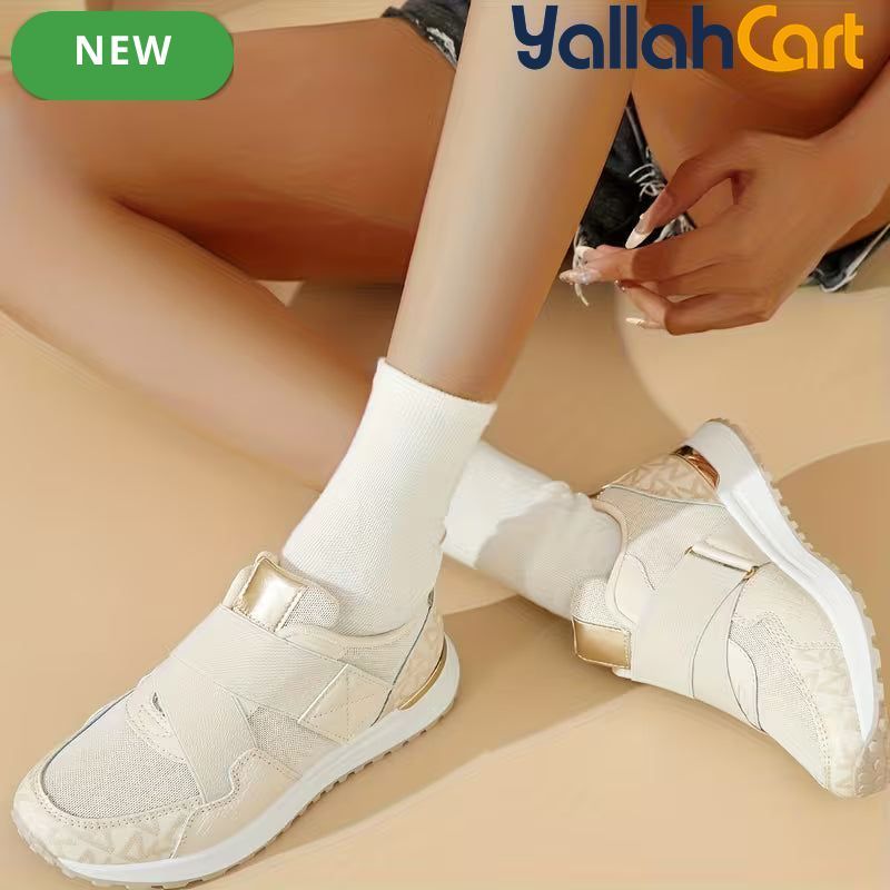 Women's One-Piece Slip-On Sneakers – Lightweight Breathable Mesh, Non-Slip Soft Sole