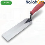 QLT Masonry Margin Trowel - Red Soft Grip Handle, 20.32cm x 5.08cm, MTSG82, Professional Masonry Hand Tool for Bricklaying, Mortar, Cement & Construction Work