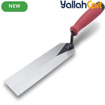 QLT Masonry Margin Trowel - Red Soft Grip Handle, 20.32cm x 5.08cm, MTSG82, Professional Masonry Hand Tool for Bricklaying, Mortar, Cement & Construction Work