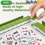 144pcs Mahjong Set - Classic Medium Mahjong Tile Set, Default Color Traditional Mahjong Game, Complete Playing Set for Travel, Family & Party Game Nights