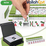 144pcs Mahjong Set - Classic Medium Mahjong Tile Set, Default Color Traditional Mahjong Game, Complete Playing Set for Travel, Family & Party Game Nights