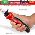 HAUTMEC 10-in-1 Multi-Blade Hand Saw - Default, Quick-Release Change Mechanism, Pro HSS/Bi-Metal Blades, Compact Jap Saw, Versatile Hand Saw for Wood, Metal, Plastic & Drywall