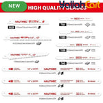 HAUTMEC 10-in-1 Multi-Blade Hand Saw - Default, Quick-Release Change Mechanism, Pro HSS/Bi-Metal Blades, Compact Jap Saw, Versatile Hand Saw for Wood, Metal, Plastic & Drywall