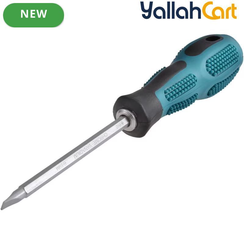 Double-Ended Screwdriver - Default Color, PH2 Phillips Dual-Purpose Screwdriver, Round Metal Shank, Non-Slip Ergonomic Handle, Hand Tool for Home Appliances, Small & Medium Machinery Repairs