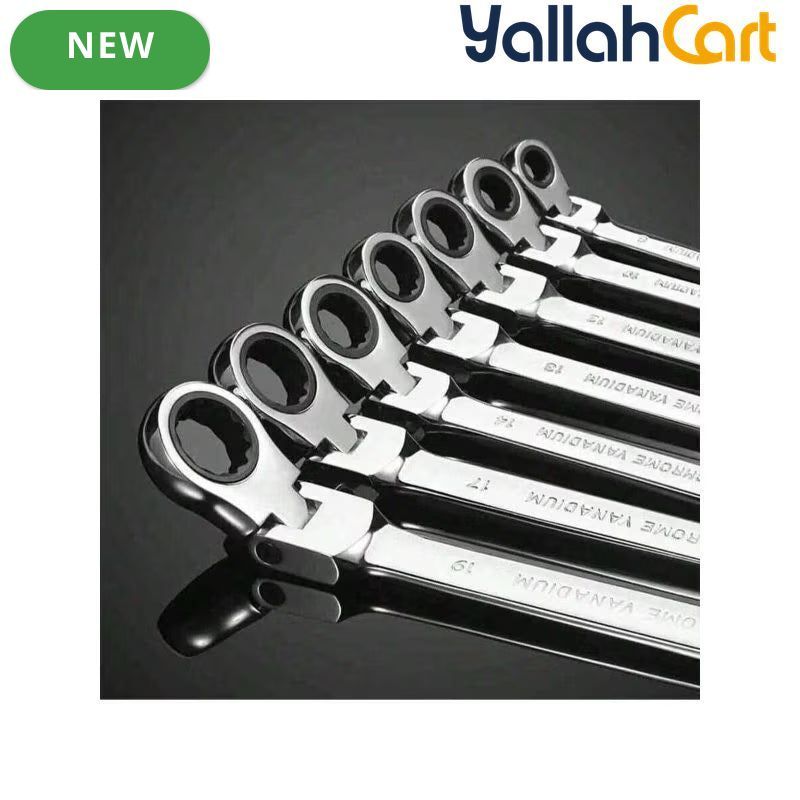 Adjustable Wrench Set - Black, 12-Piece Combination Wrench Set 8mm-19mm, Aluminum Alloy Hand Tools, Adjustable Wrench, Durable Mechanical Repair Tool Set for Home, Garage & Workshop