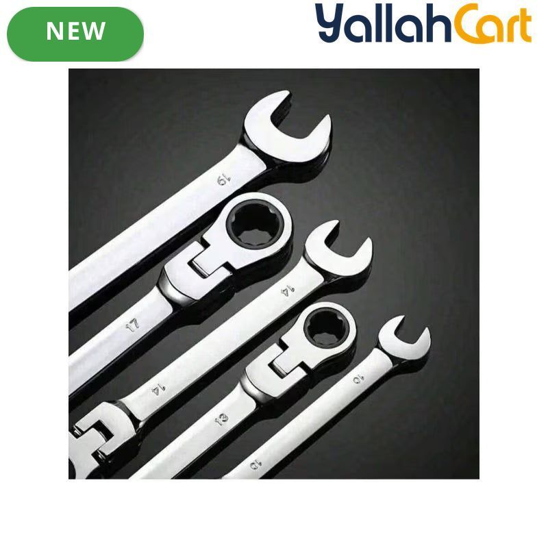 Adjustable Wrench Set - Black, 12-Piece Combination Wrench Set 8mm-19mm, Aluminum Alloy Hand Tools, Adjustable Wrench, Durable Mechanical Repair Tool Set for Home, Garage & Workshop