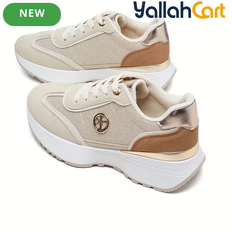2025 Lightweight Running Shoes – Round Toe, Thick Platform, Non-Slip Sole